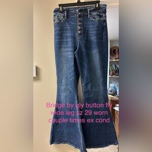 Bridge by GLY Blue Wide Leg Jeans